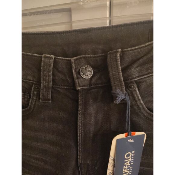 Buffalo David Bitton Slim Ash Jeans Worked and Sanded Black Size 29/32  BM22597 - Picture 4 of 10